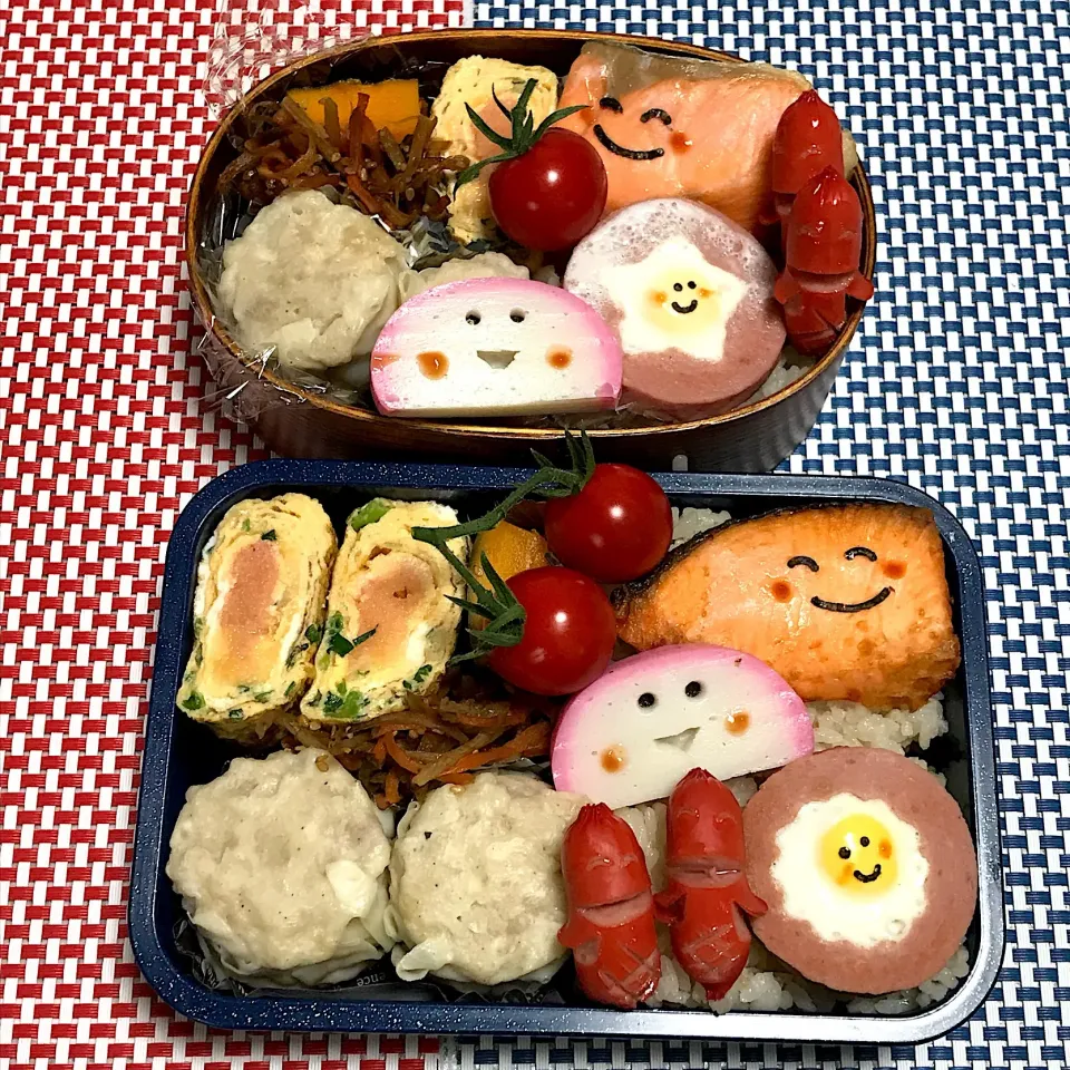 Snapdishの料理写真:2018年2月5日 帰省ムスコ&オレ弁当♪|クッキングおやぢさん