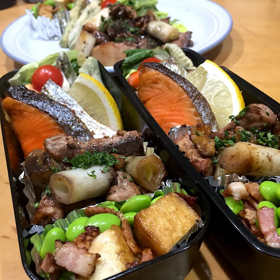 Snapdishの料理写真:今日の親父弁当！|沖縄「ピロピロ」ライフさん