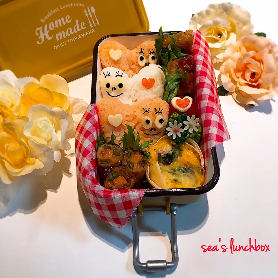 バーバパパのバレンタイン弁当❤️|seaさん