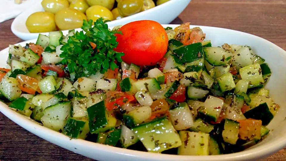 Shirazi Salad #salad #Middle Eastern cuisine|Jorge Bernal Márquezさん