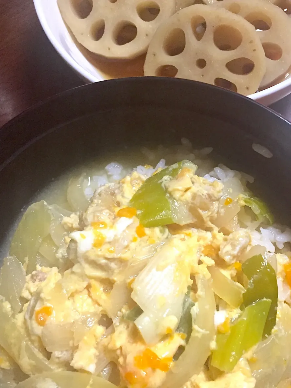 他人丼    蓮根の煮物|掛谷節子さん