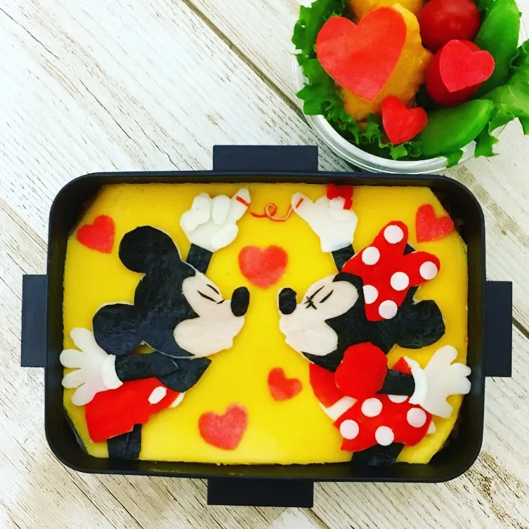 ミキミニバレンタイン弁当|ちえさん