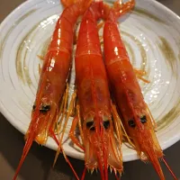 Snapdishの料理写真:Rare Red Prawn Sashimi|Peace Kitchenさん