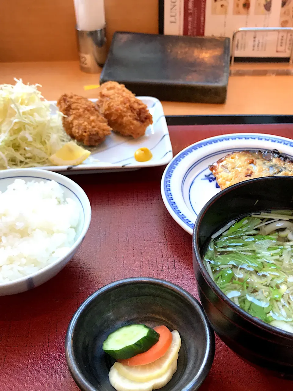 サバ味噌焼き/広島産カキフライ/力うどん|山内博之さん