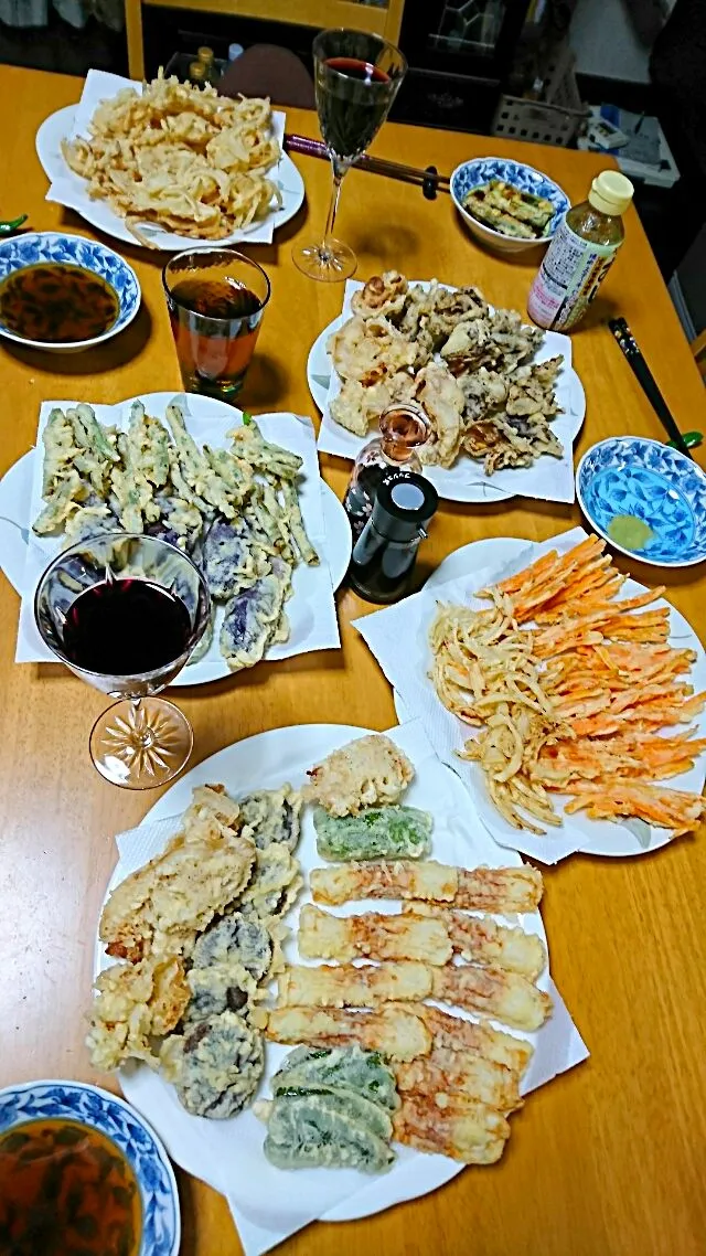 Snapdishの料理写真:2018/2/6(火)晩ごはん🎵天ぷら祭り🎶|しまだ ちえこさん