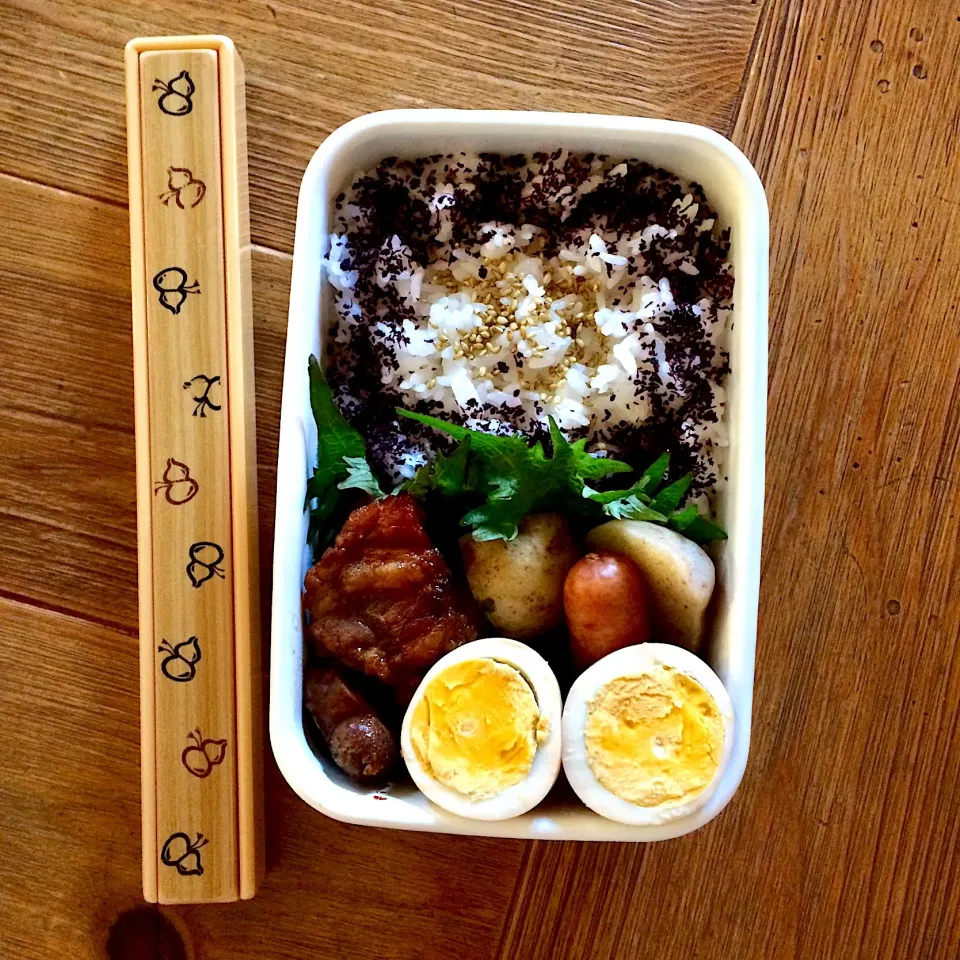 Snapdishの料理写真:#男子高校生弁当  #琺瑯弁当 🍱|sato*さん