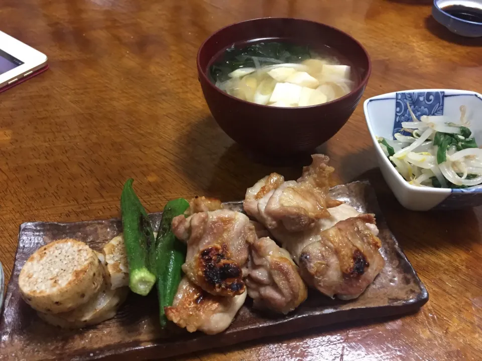 鶏肉のパリパリ焼き|さんだーさん