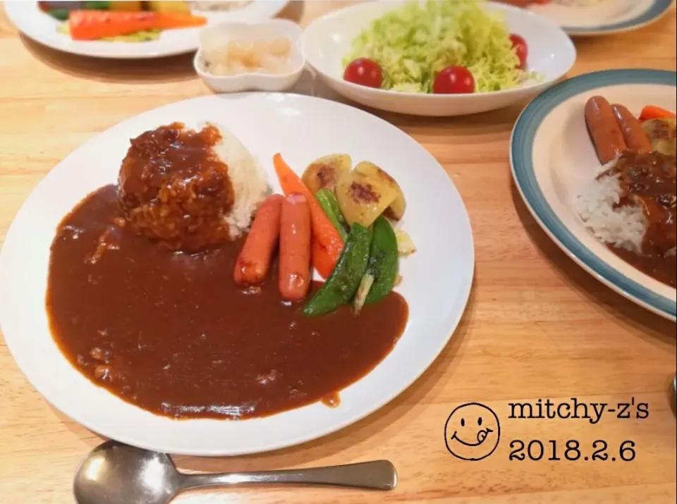 Snapdishの料理写真:焼き野菜のスープカレー風(๑•ᴗ•๑)|ミッチーZさん