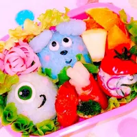 モンスターズインクのキャラ弁
#キャラ弁
#かわいいキャラ弁
#モンスターズインク
#トマト
 #トマトサラダ|Yuko Shibuyaさん