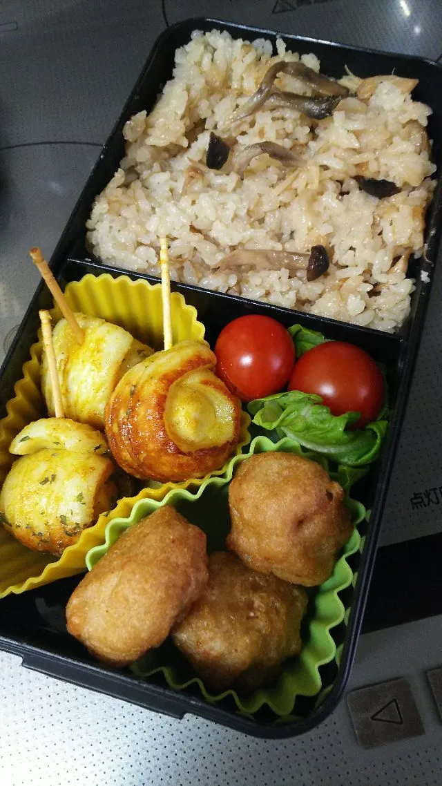 三男のお弁当  自分で詰めて～🍱|Mihoさん