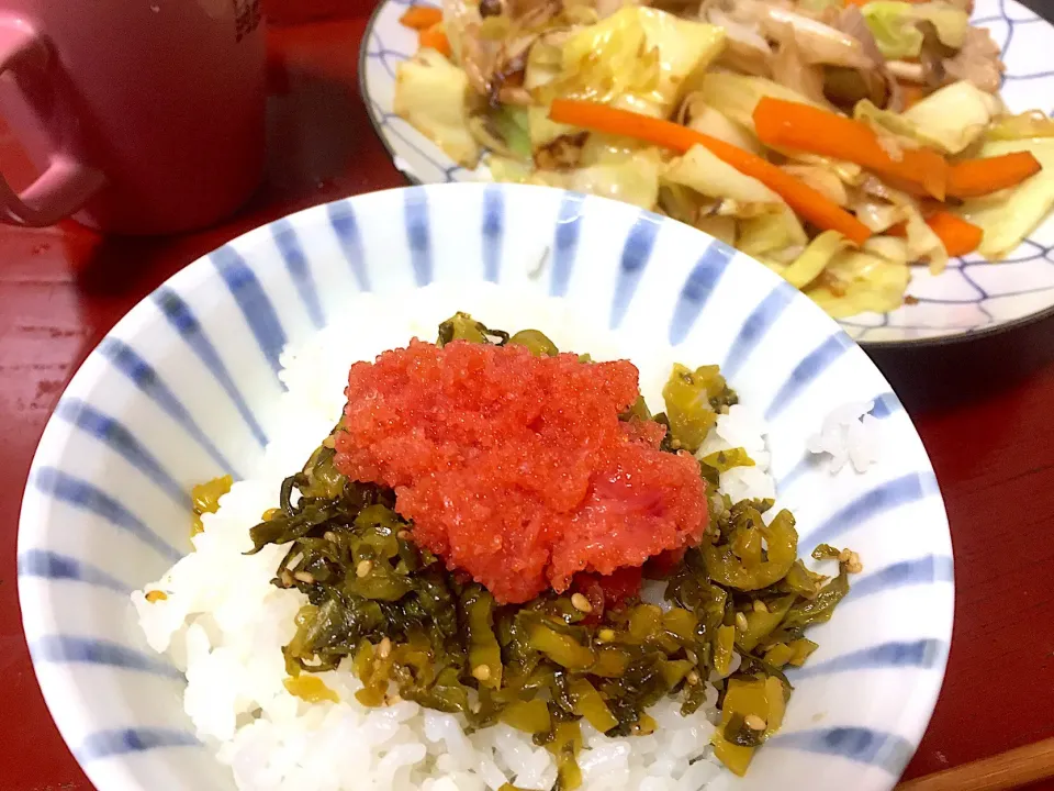 ご飯どろぼう〜明太子高菜めし〜|やさこさん