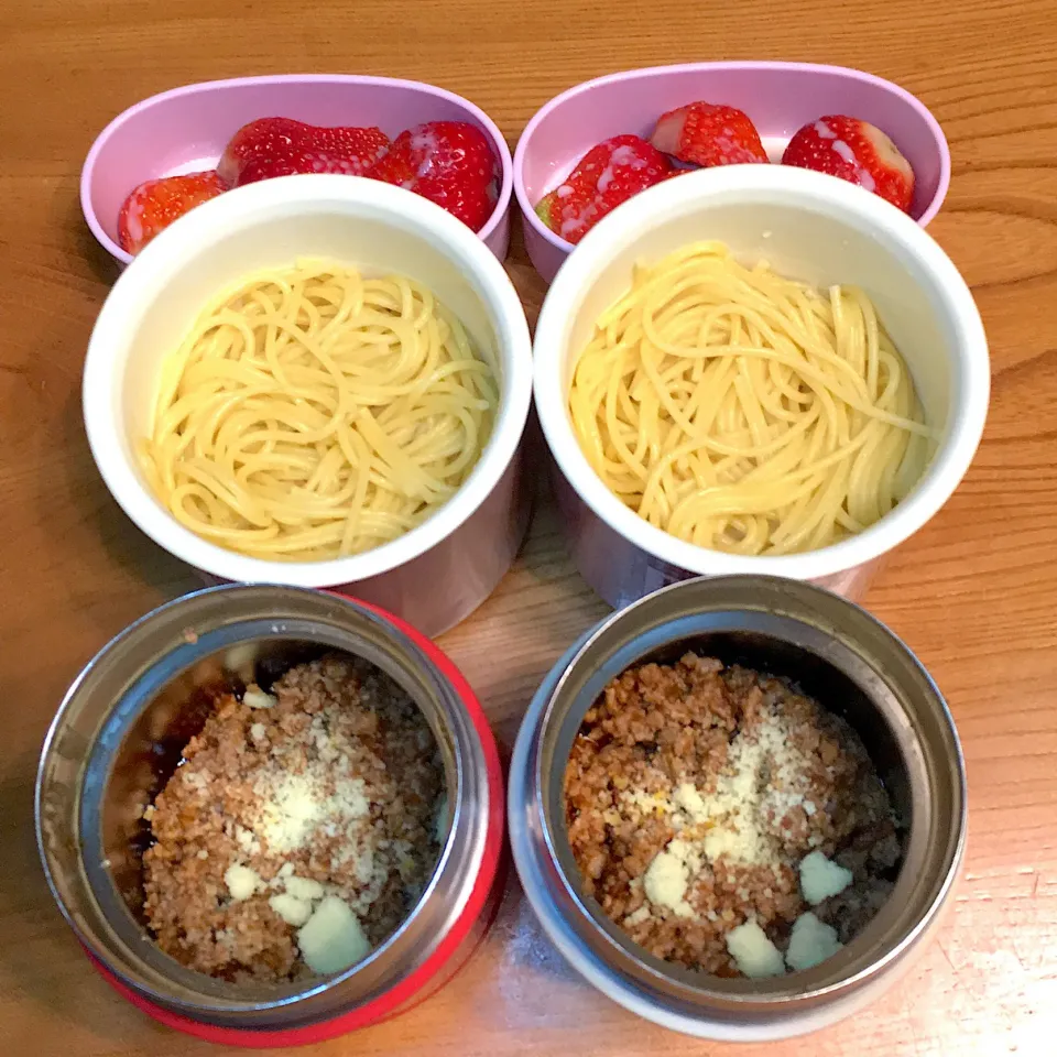 スパゲッティ🍝弁当|ツインズママさん