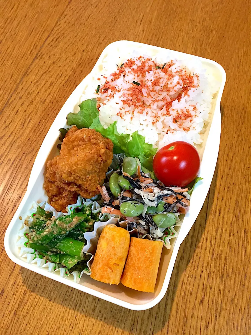 高校生息子のお弁当  鶏の唐揚げ|まつださんさん