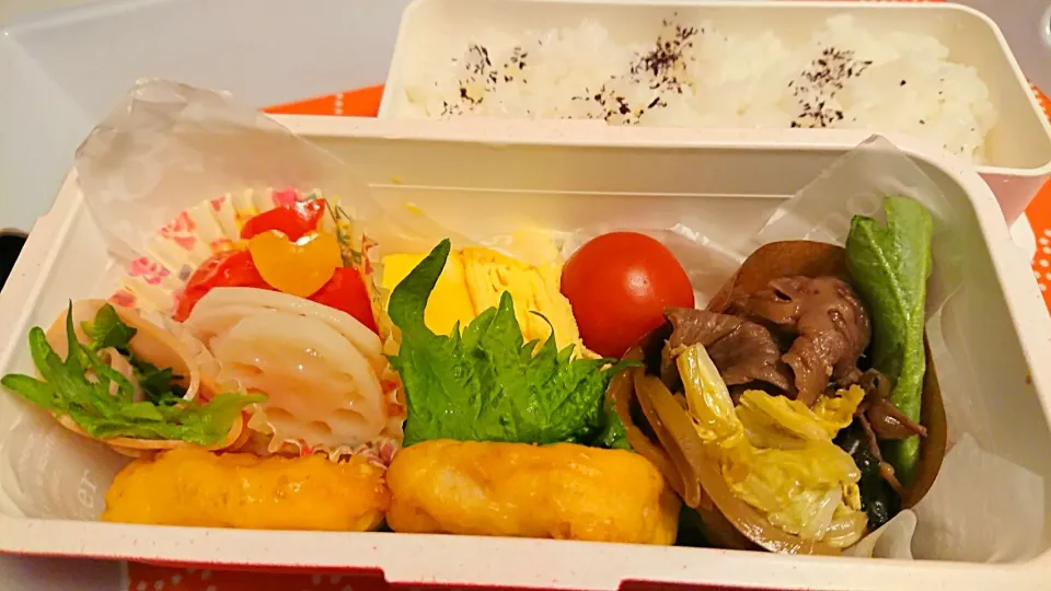 Snapdishの料理写真:娘のお弁当～🎶  2018.2.8|mayumiさん