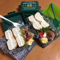 ベーグルサンド弁当🍱|サリーさん