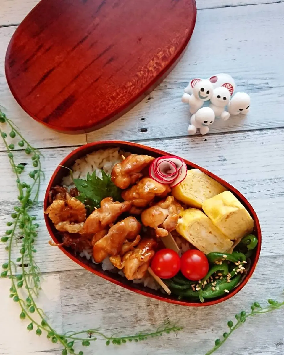 娘弁当☺️焼き鳥弁当|e  satoさん