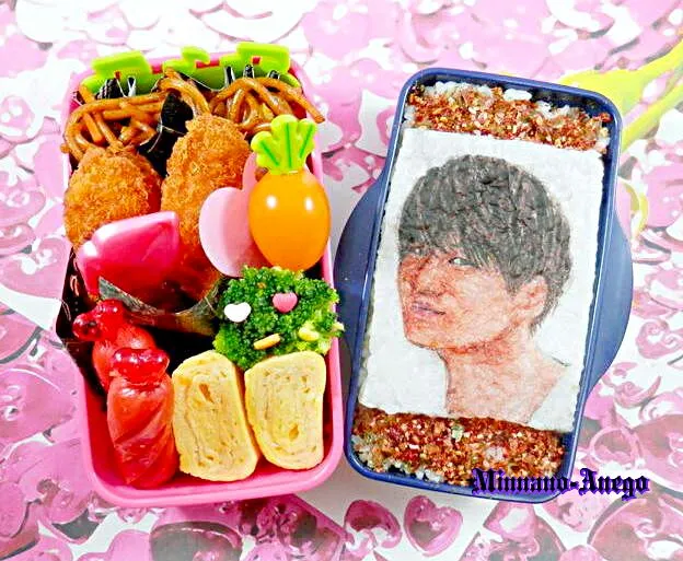 Sexy Zone『菊池風磨』弁当
 #オブラートアート
 #オブアート
 #似顔絵弁当|みんなのあねごさん