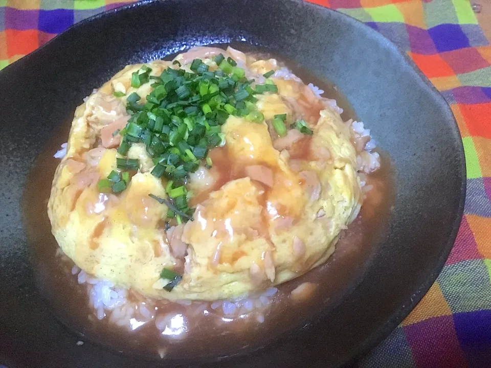 ツナ玉の甘酢あんかけ丼|ハルさん