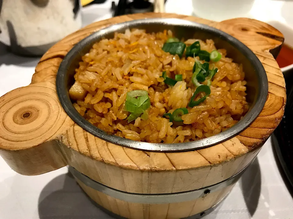 Fried rice in mini wooden pot|Sky Blueさん