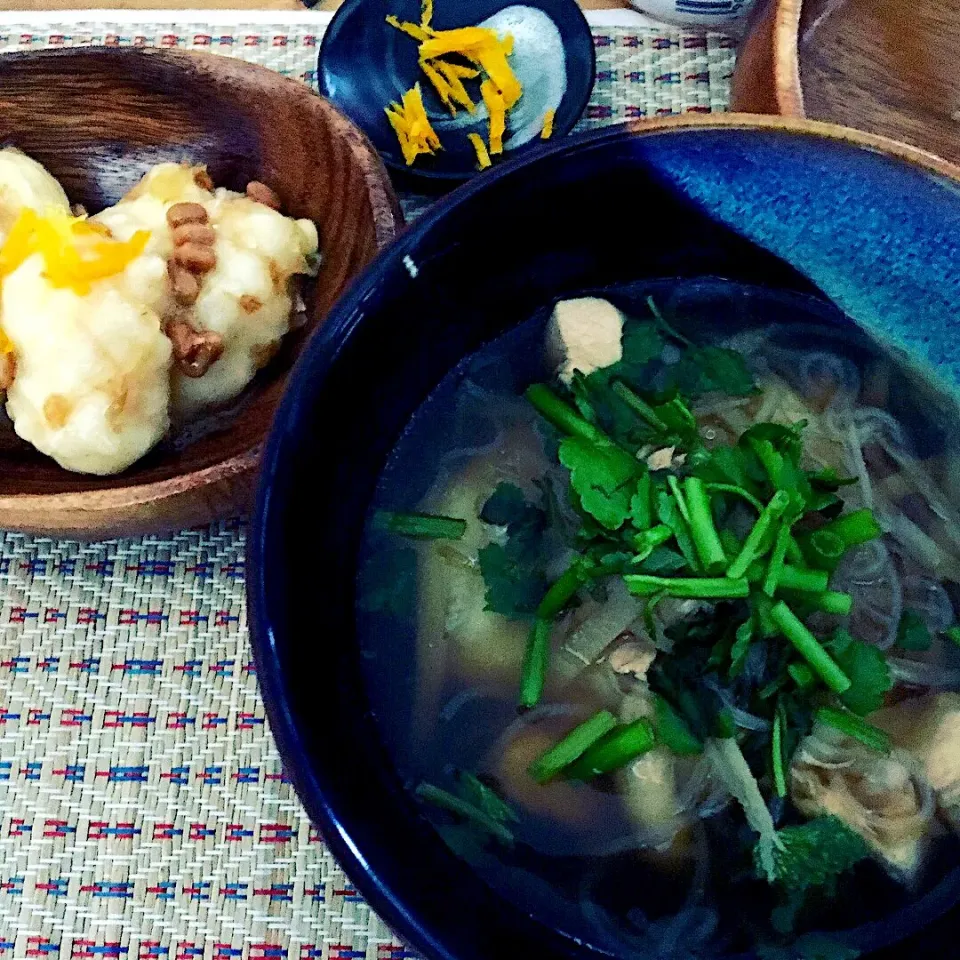 2018お正月
お雑煮･:*+.\(( °ω° ))/.:+柚子納豆餅|らんさん