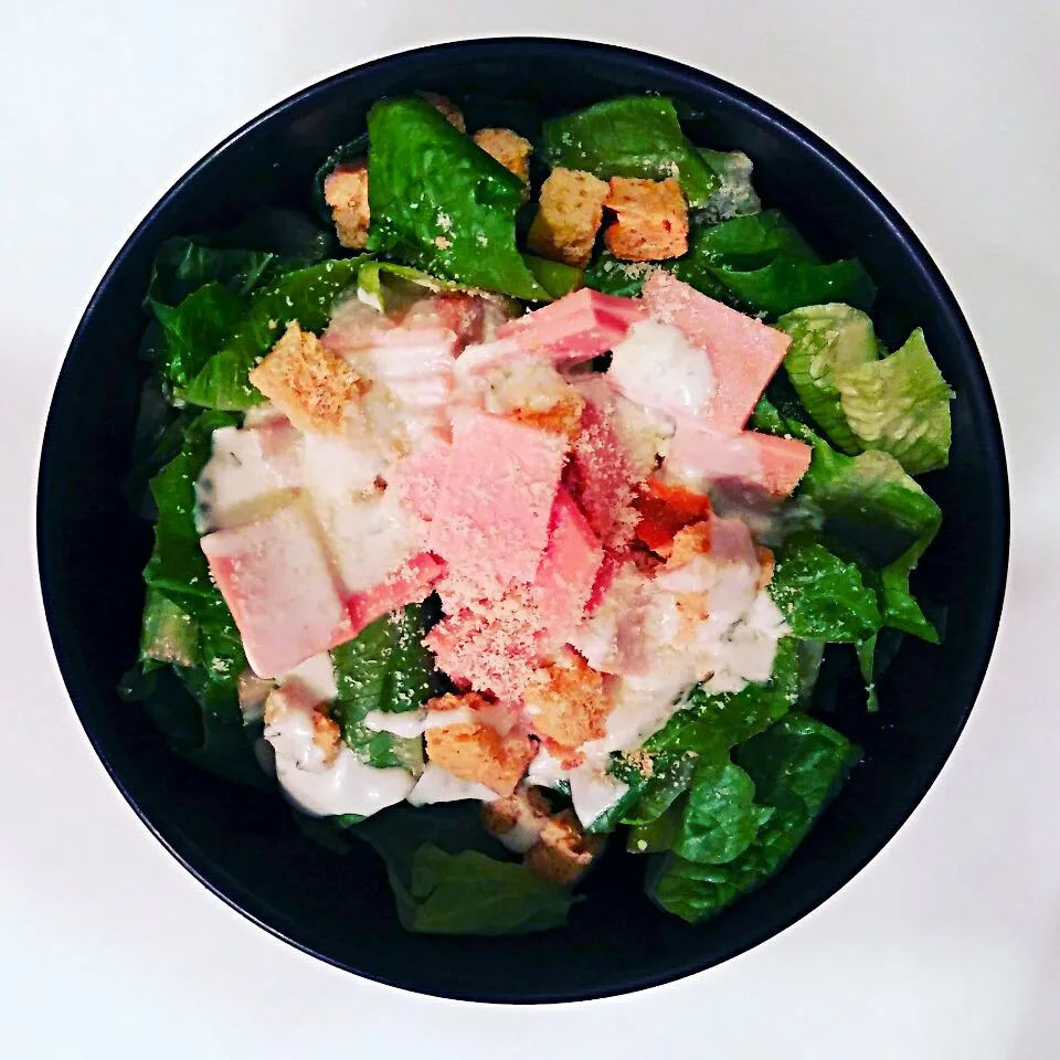 Cesar Salad with ham #Ensaladas #Salad #Caesar salad #Cesar salad #Mexican cuisine|Jorge Bernal Márquezさん