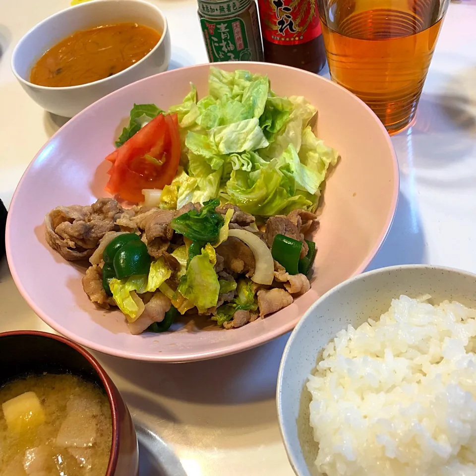 Snapdishの料理写真:肉野菜炒め♡2018/02/09|ちび太さん