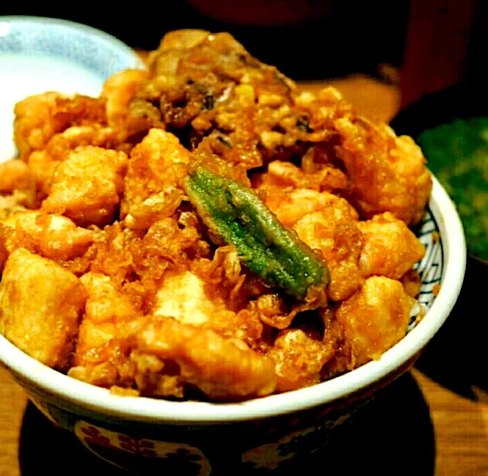 帆立、イカのかき揚げ丼|zeroweb_bossさん