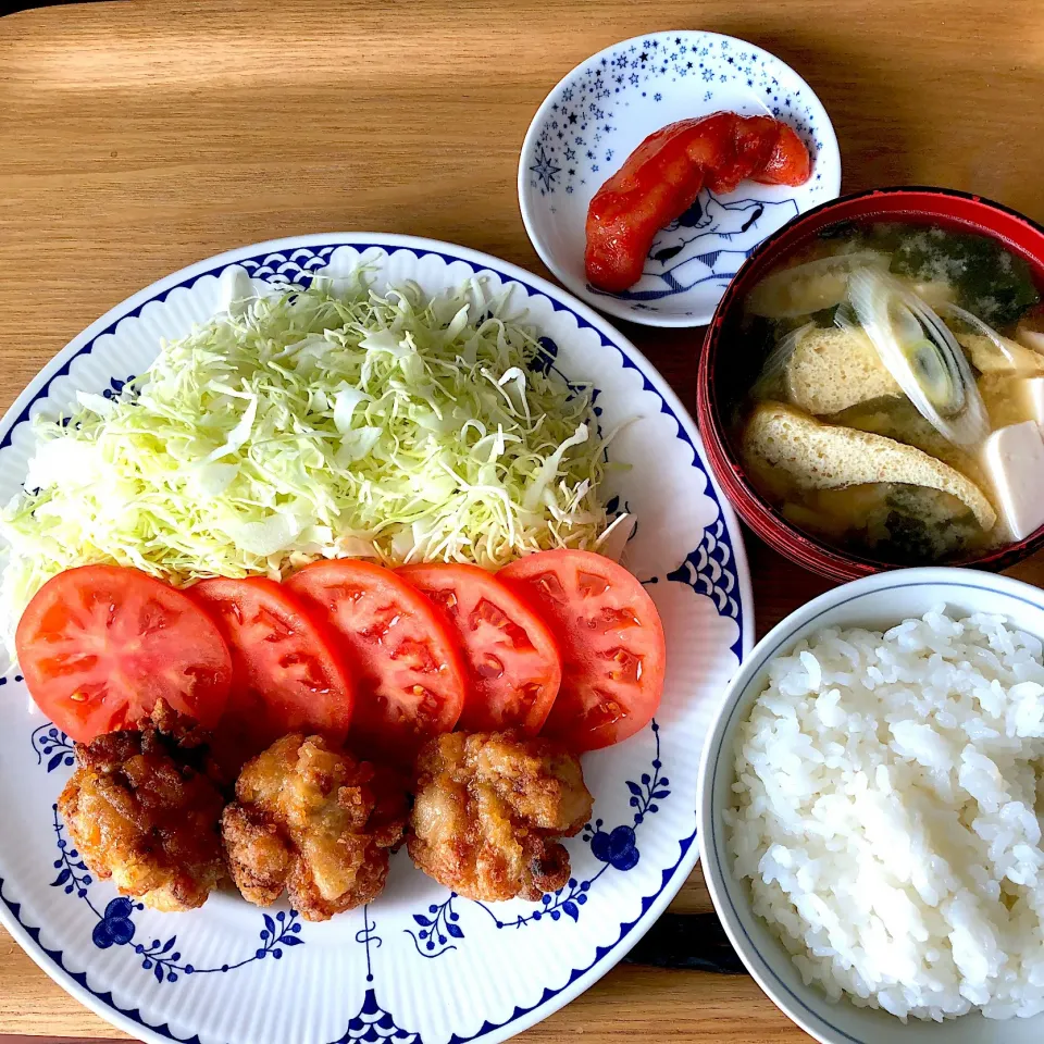 Snapdishの料理写真:唐揚げ定食😊|Jean Nobyさん