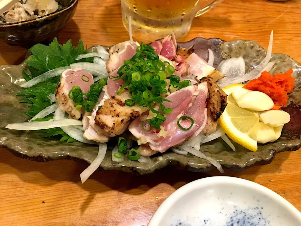 地頭鶏たたき|しのぶさん