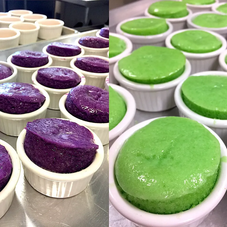 Puto ube and pandan|emy savageさん