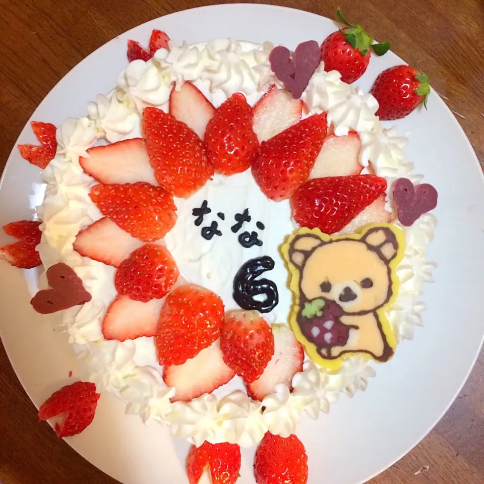 Snapdishの料理写真:娘のbirthday cake🎂|hananoさん