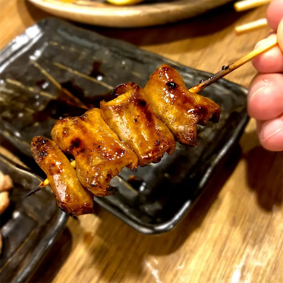 Snapdishの料理写真:焼きトン テッポウ（150円/本）|Shiny1022さん