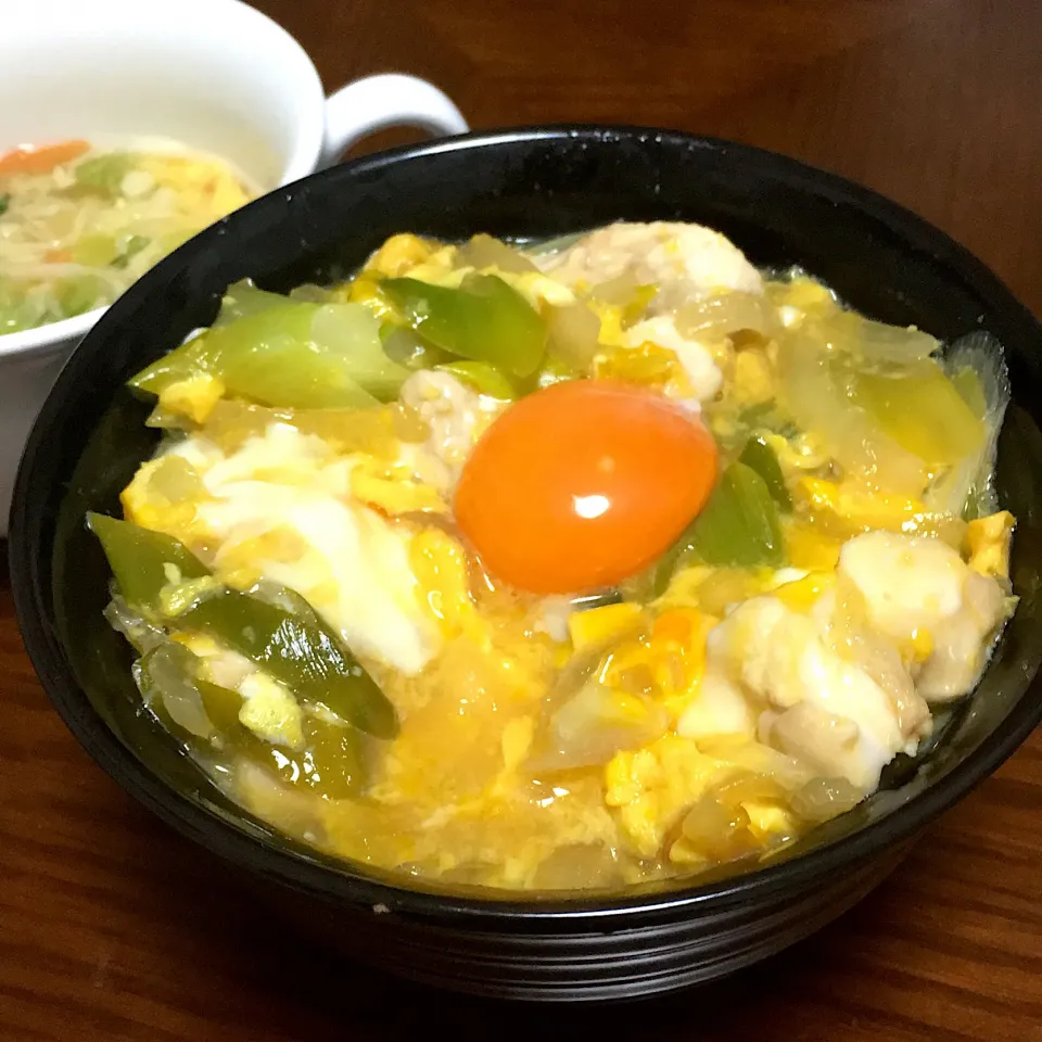 昼ごはん。 #森のたまご で親子丼|星猫さん