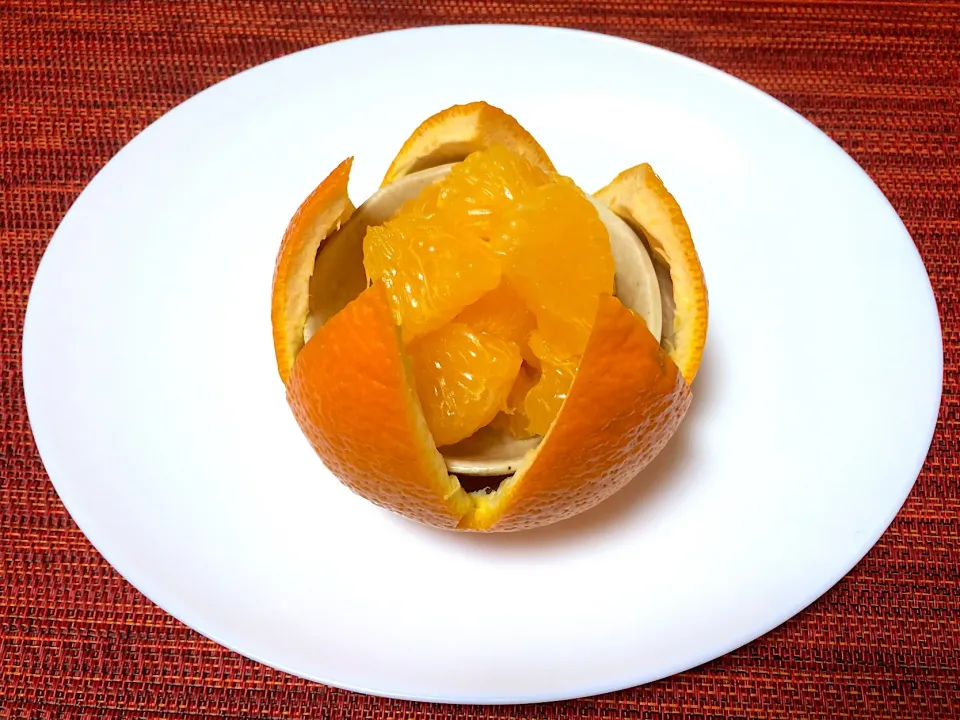 Snapdishの料理写真:伊予柑スターカップで「いい予感」🍊⭐︎|ぱぴこ家さん