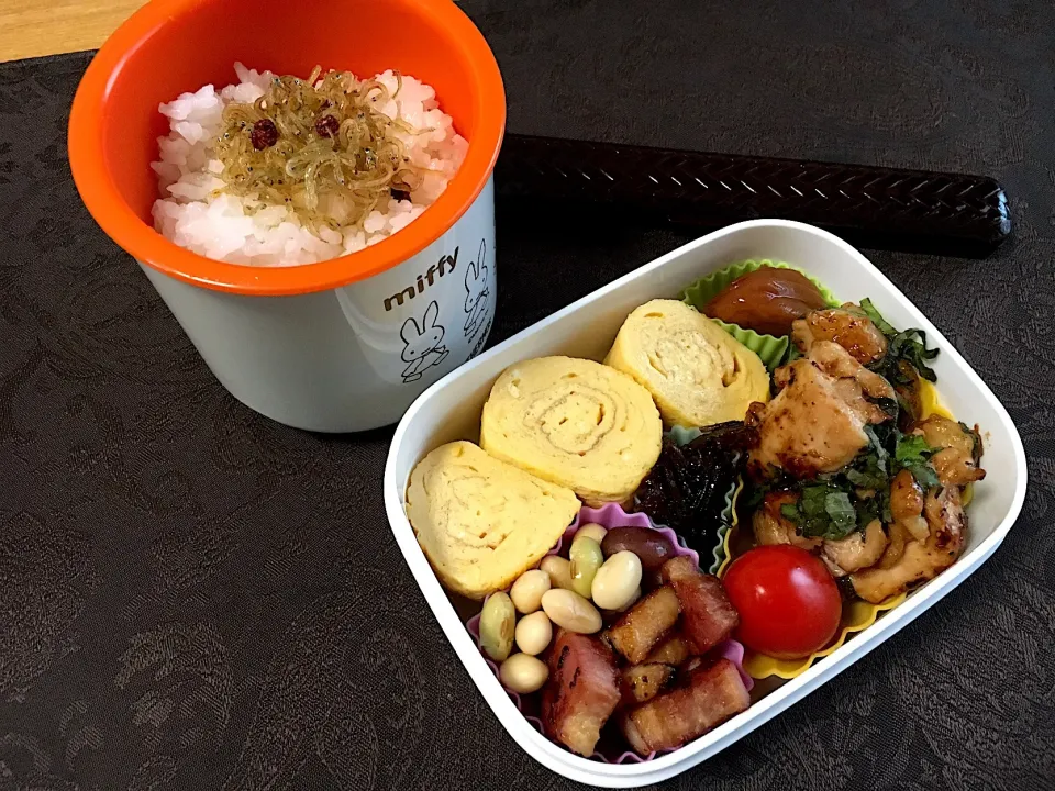 Snapdishの料理写真:鶏と豚のお弁当|csigapogiさん