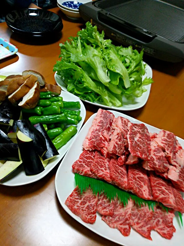 ⭐今日の晩ご飯⭐  焼き肉|hamamaさん