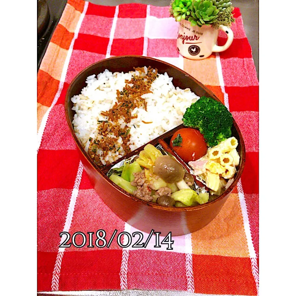 2018/02/14❤︎今日のお弁当🍱|makkkkkoさん