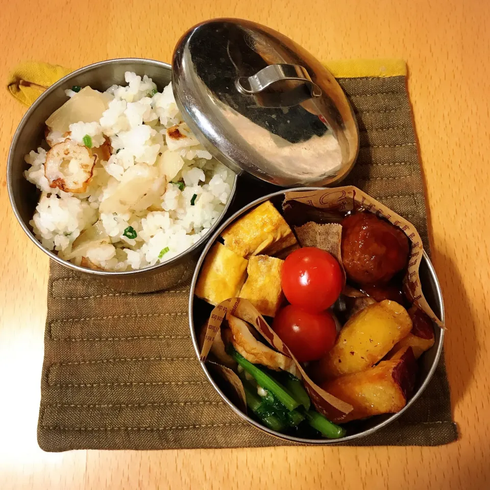 Snapdishの料理写真:大根めし弁当
 #お弁当  #弁当  #中学生男子弁当|ちっくんさん