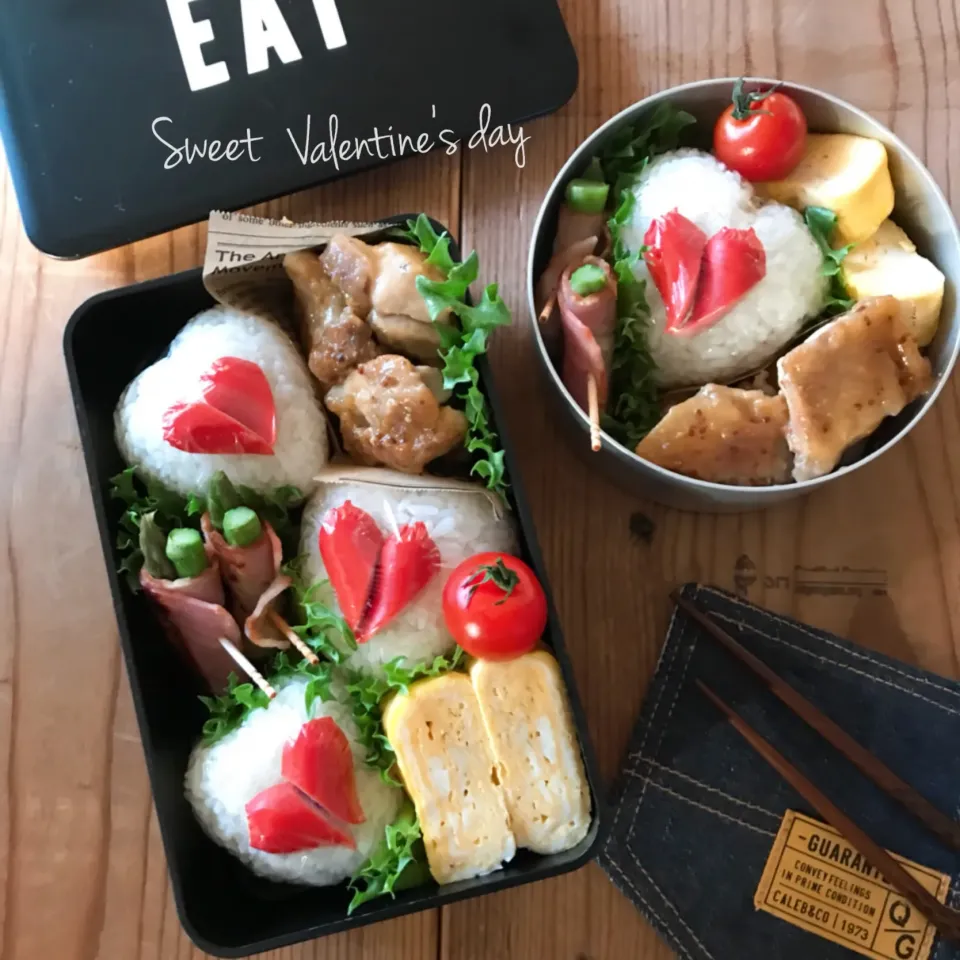 ハートおにぎり弁当♥️|sroknnaokoさん