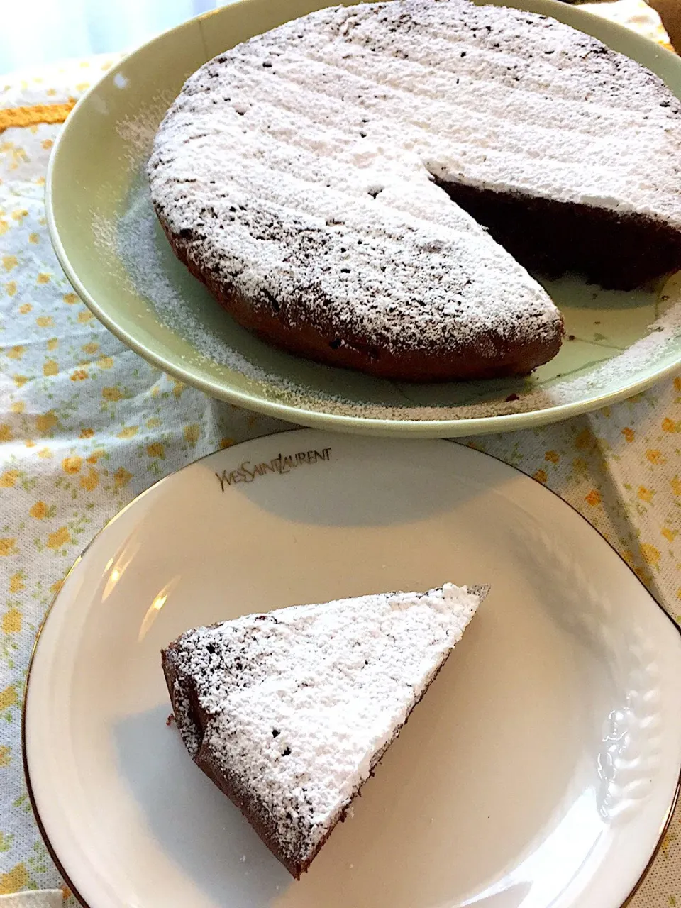 2月14日の我が家のメンズへのバレンタインケーキを切ってみた♪|ごっちさん