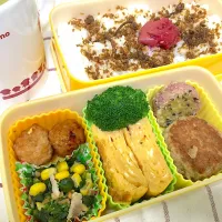 Snapdishの料理写真:闘うオヤジの手づくり弁当『G-BEN』2018.2.14-No.013|石田 雅史さん