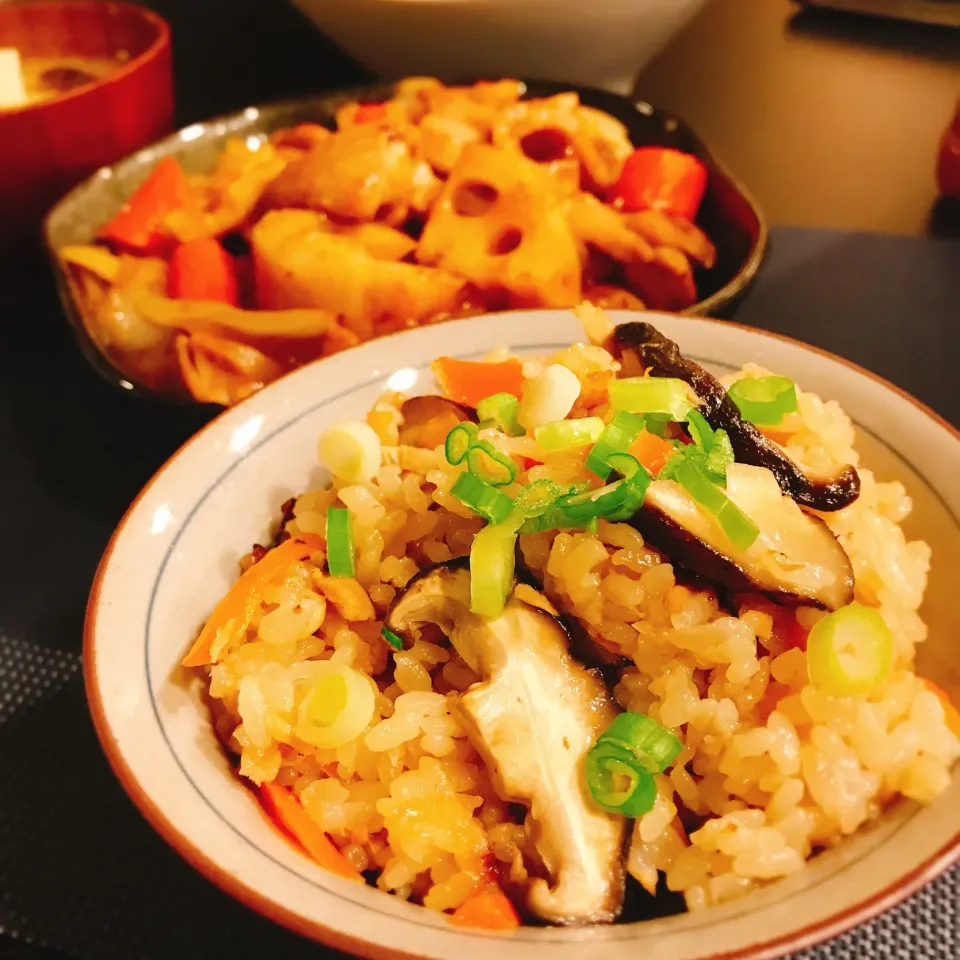 椎茸とツナの炊き込みごはん🍚🍄🌾|🍎ゆかりんご🍎さん