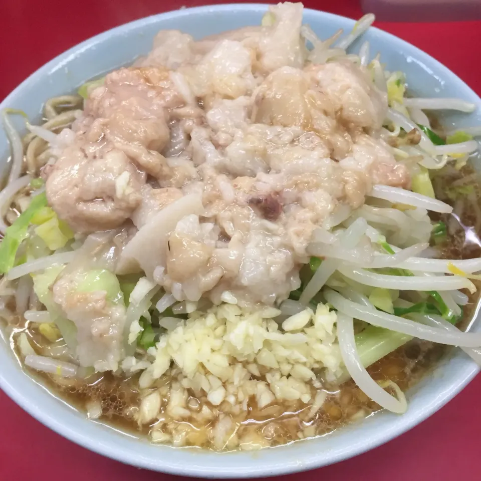 ラーメン二郎中山駅前店 小ラーメン
ニンニク、アブラマシマシ|NOMU'S キッチン🍳さん