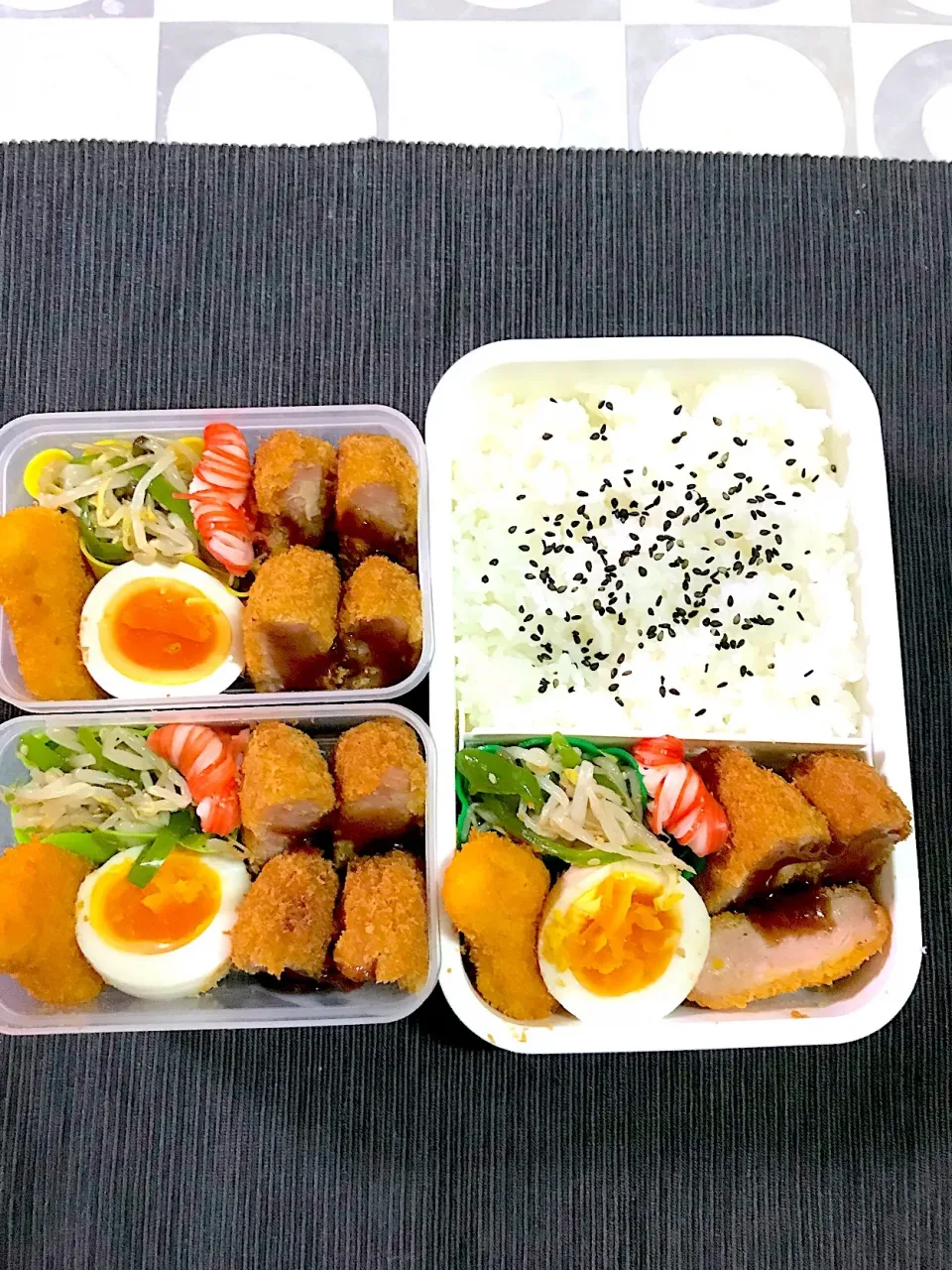 ハムカツ&エビカツ弁当|mettiさん