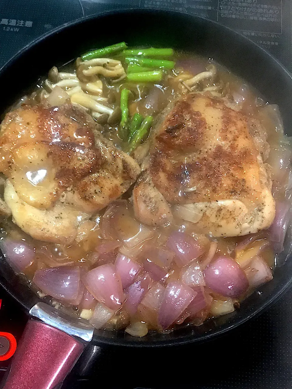 Chicken steak with veggies butter sauce|Rosidaさん