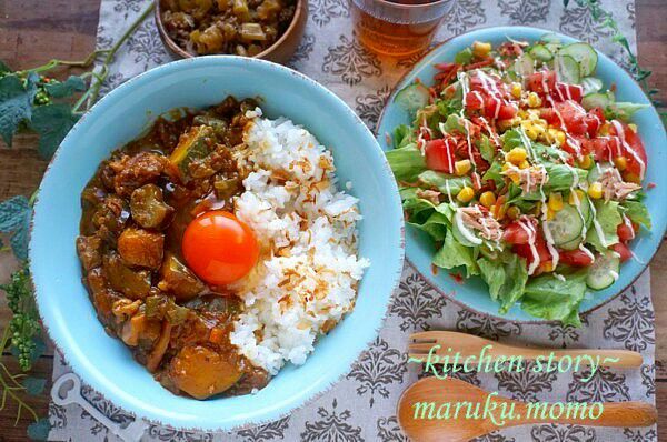 卵が濃厚 おすすめtkg 野菜たっぷりカレー 普通だと思っていたカレーの食べ方 桃咲マルク Snapdish スナップディッシュ Id Qk5sja