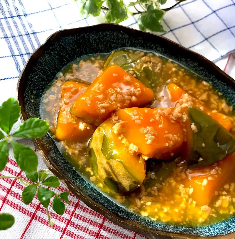 🎃ほっこり トロうま💓かぼちゃの鷄そぼろ餡😋|Hollyさん