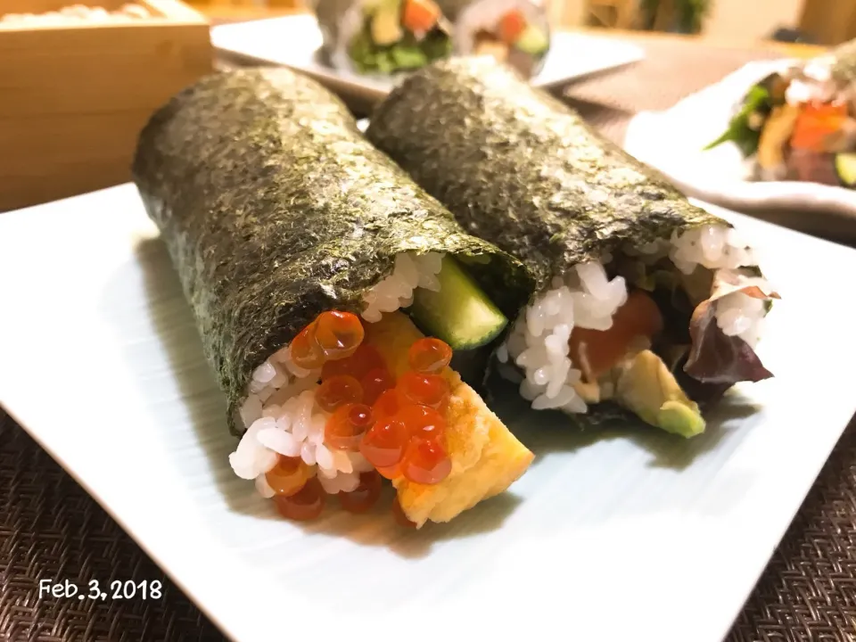 Snapdishの料理写真:恵方巻き🌀|みきおさん