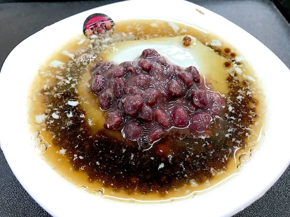 Black bean bean curd soft with red beans & tapioca|Sky Blueさん