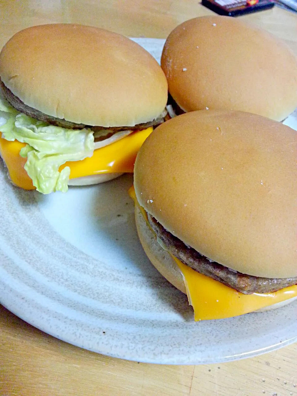 朝ごはん♪チーズバーガー|みどりさん